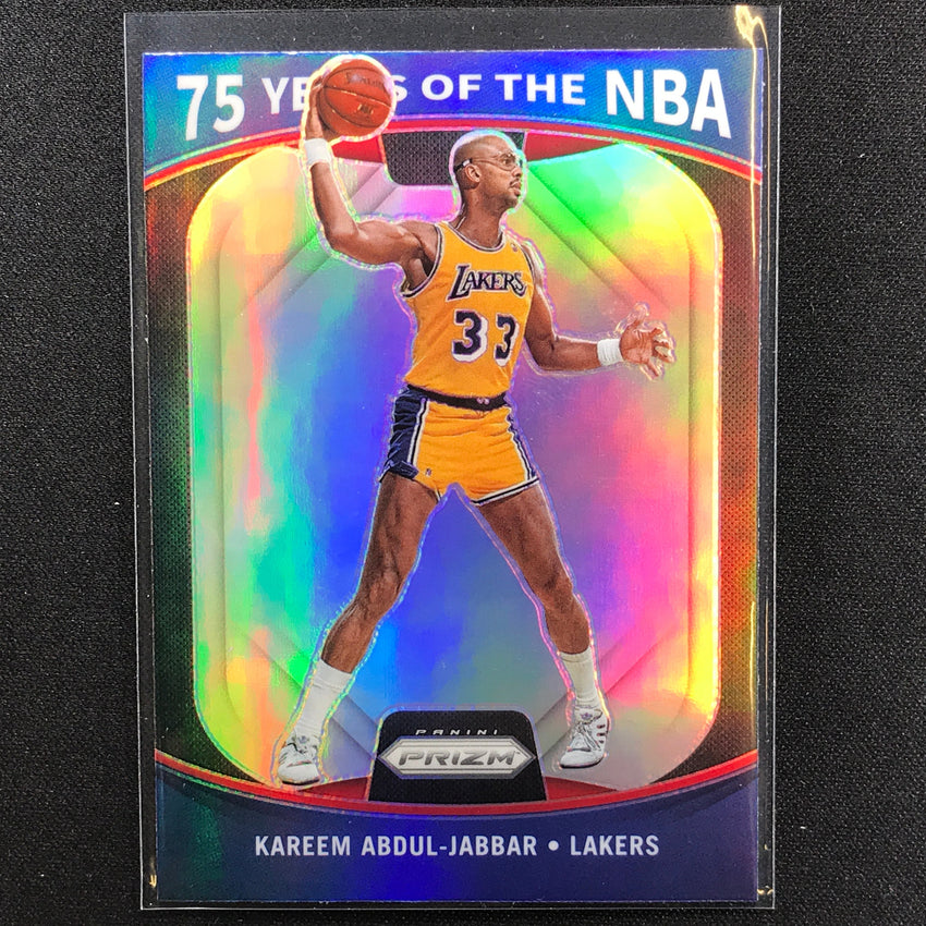 2021-22 Donruss Optic Kareem Abdul-jabbar 75 Years Of The Nba Prizm No 14