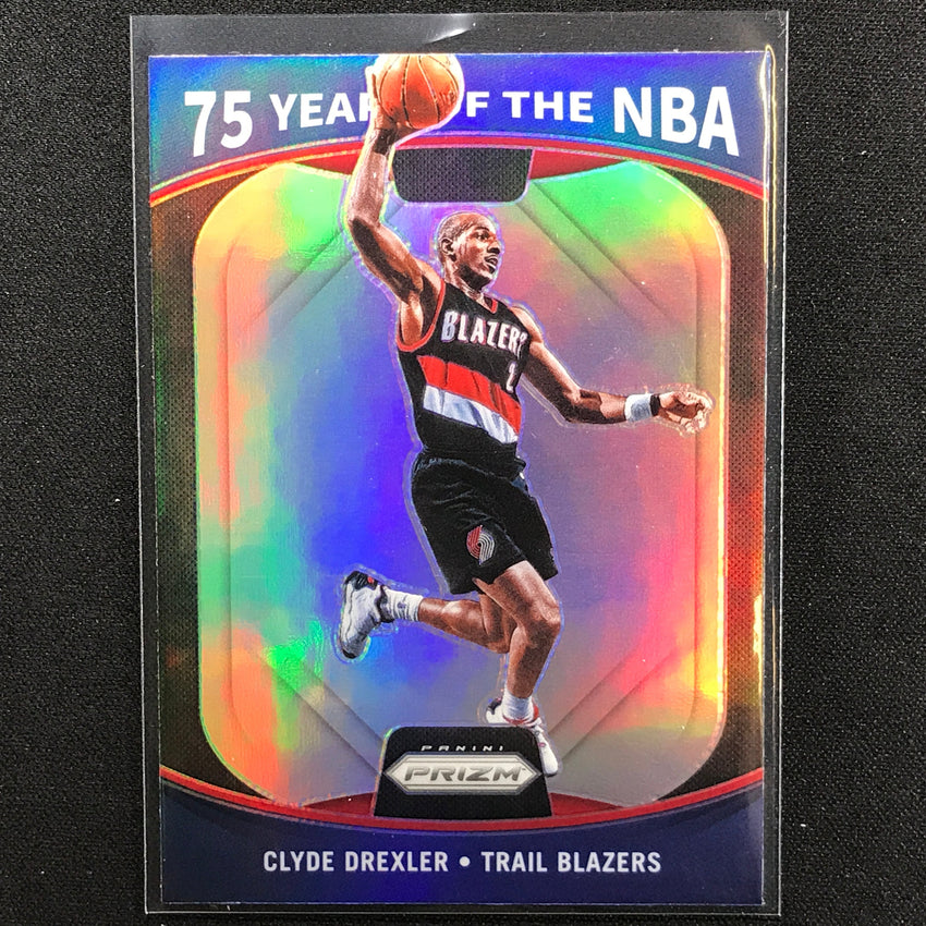 2021-22 Donruss Optic CLYDE DREXLER 75 Years of the NBA Prizm #17