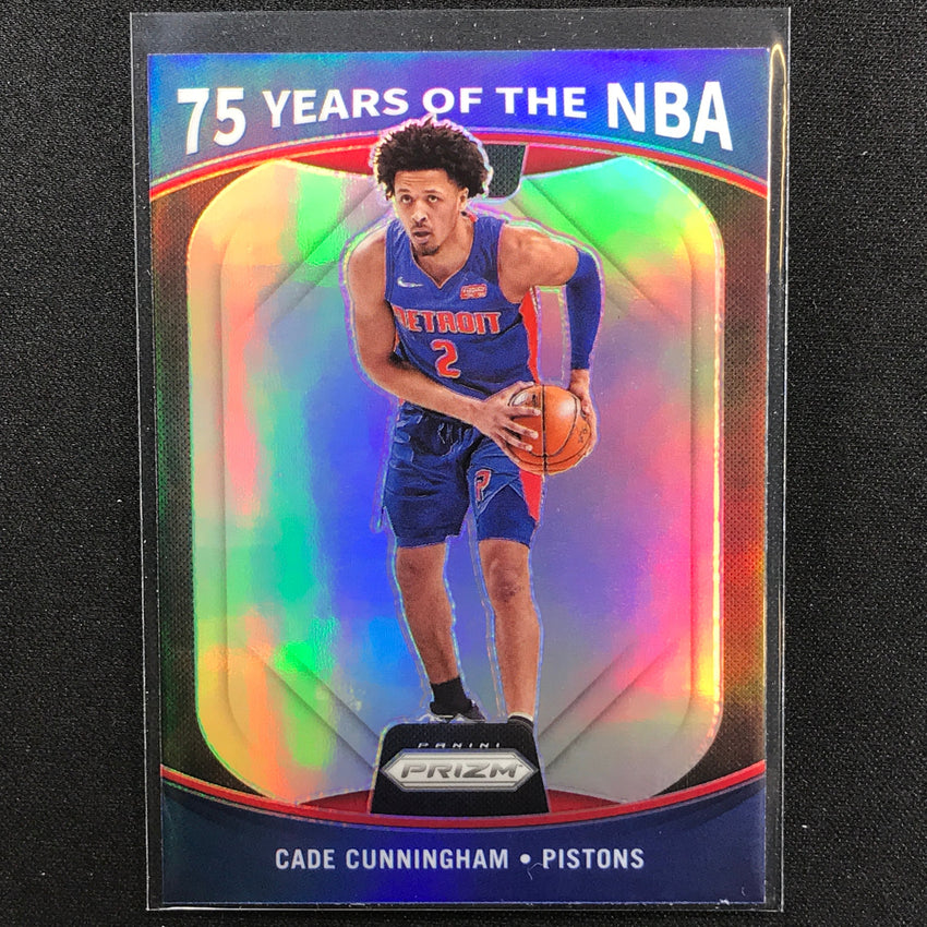 2021-22 Donruss Optic CADE CUNNINGHAM 75 Years of the NBA Prizm Rookie #21