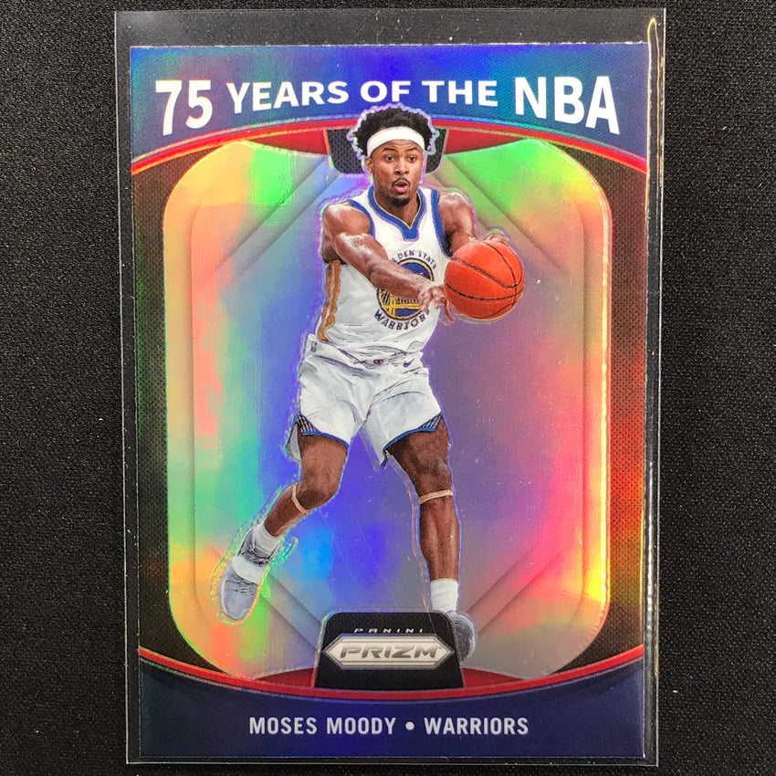 2021-22 Donruss Optic MOSES MOODY 75 Years of the NBA Prizm Rookie #22