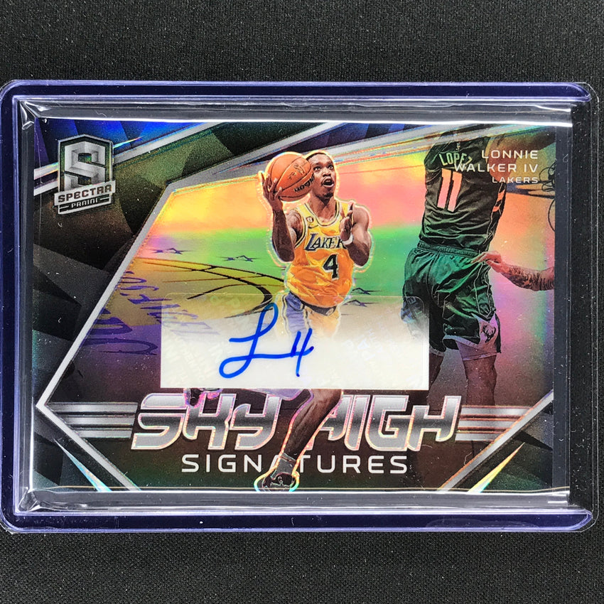 2022-23 Spectra Lonnie Walker Iv Sky High Signatures Auto Base 5/99
