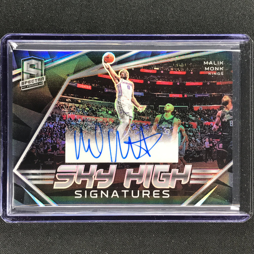 2022-23 Spectra Malik Monk Sky High Signatures Auto Base 40/99