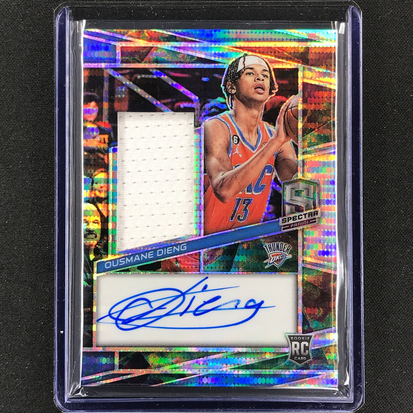 2022-23 Spectra Ousmane Dieng Rookie Jersey Auto Celestial 29/99