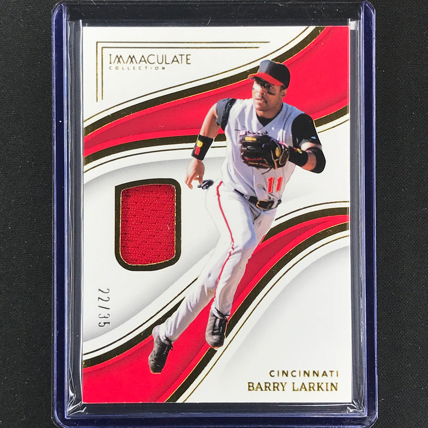 2023 Immaculate Mlb Barry Larkin Base Relic 23/35