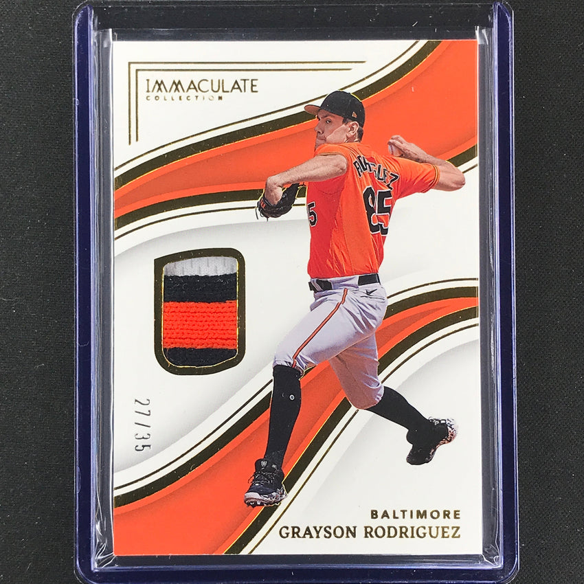 2023 Immaculate Mlb Grayson Rodriguez Base Relic Patch 27/35
