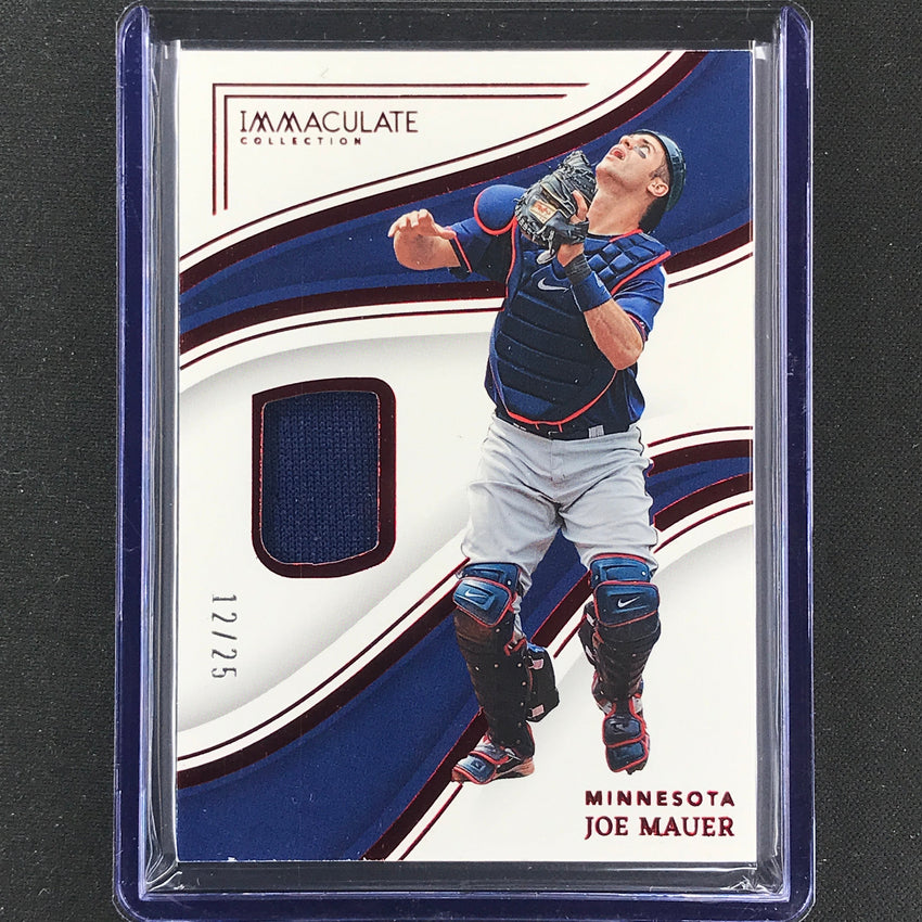 2023 Immaculate Mlb Joe Mauer Base Relic Red 12/25