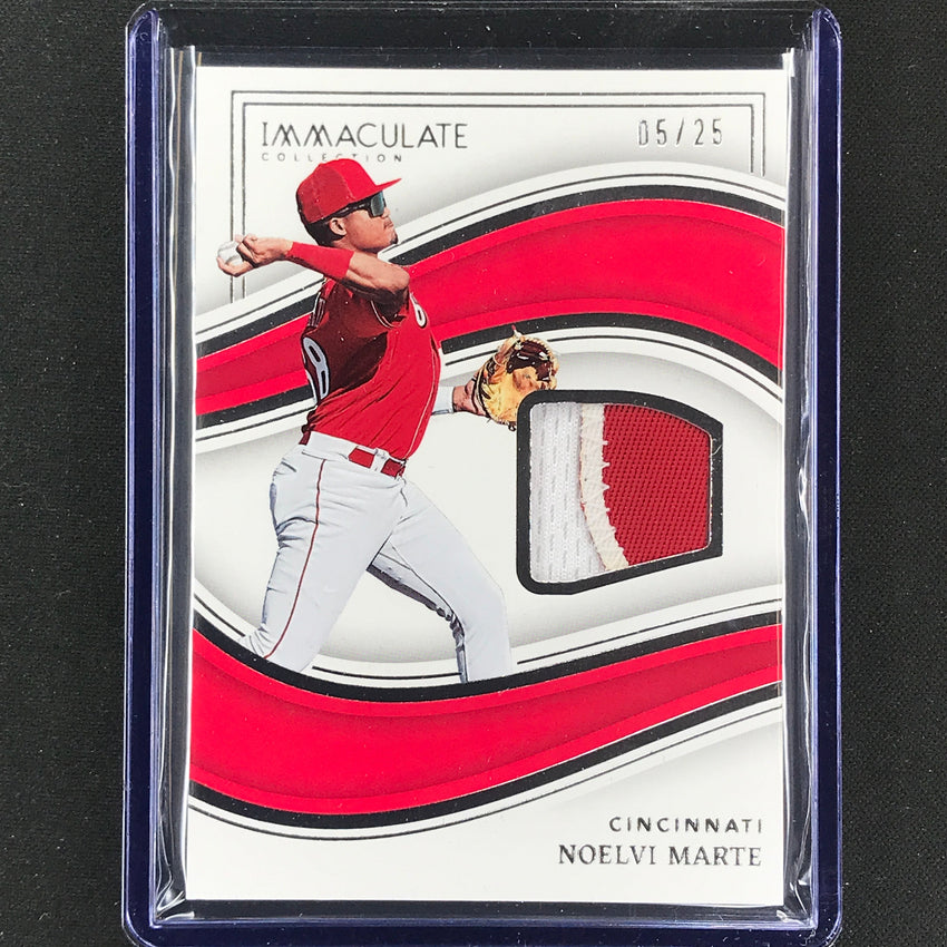2023 Immaculate Mlb Noelvi Marte Materials Prime Patch 5/25