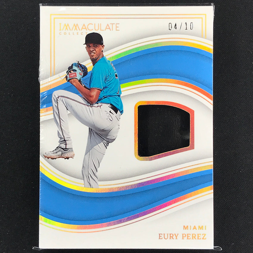 2023 Immaculate Mlb Eury Perez Materials Prime Patch Gloves 4/10