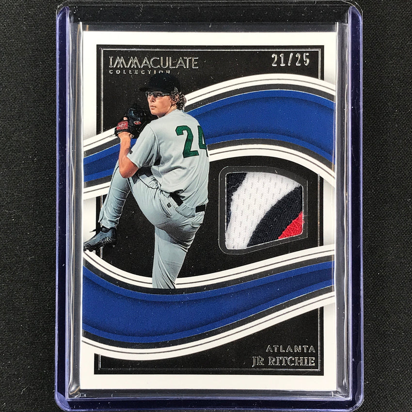 2023 Immaculate Mlb Jr Ritchie Immaculate Black Materials Prime Patch 21/25