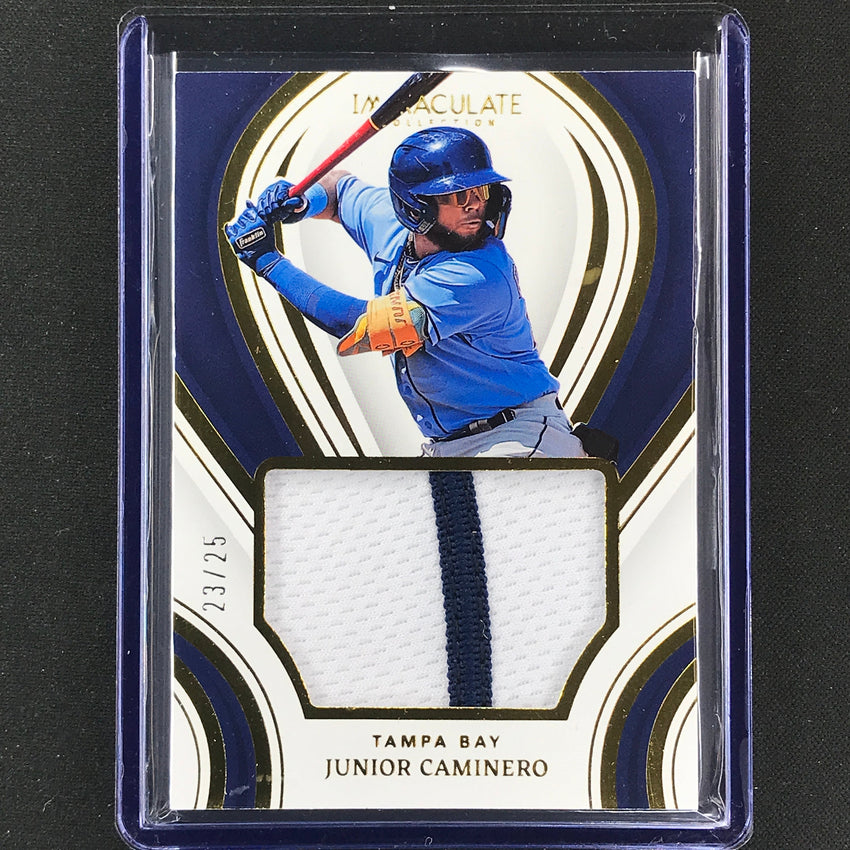 2023 Immaculate Mlb Junior Caminero Prime Rookies Materials 23/25