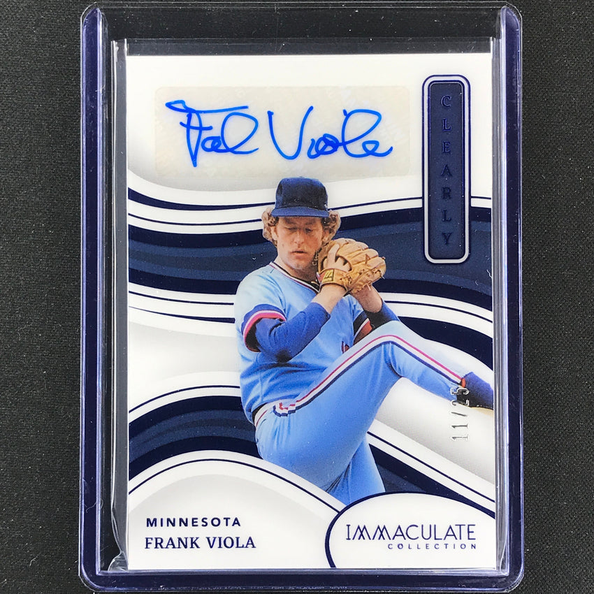 2023 Immaculate Mlb Frank Viola Clearly Immaculate Signatures Auto Blue 11/25