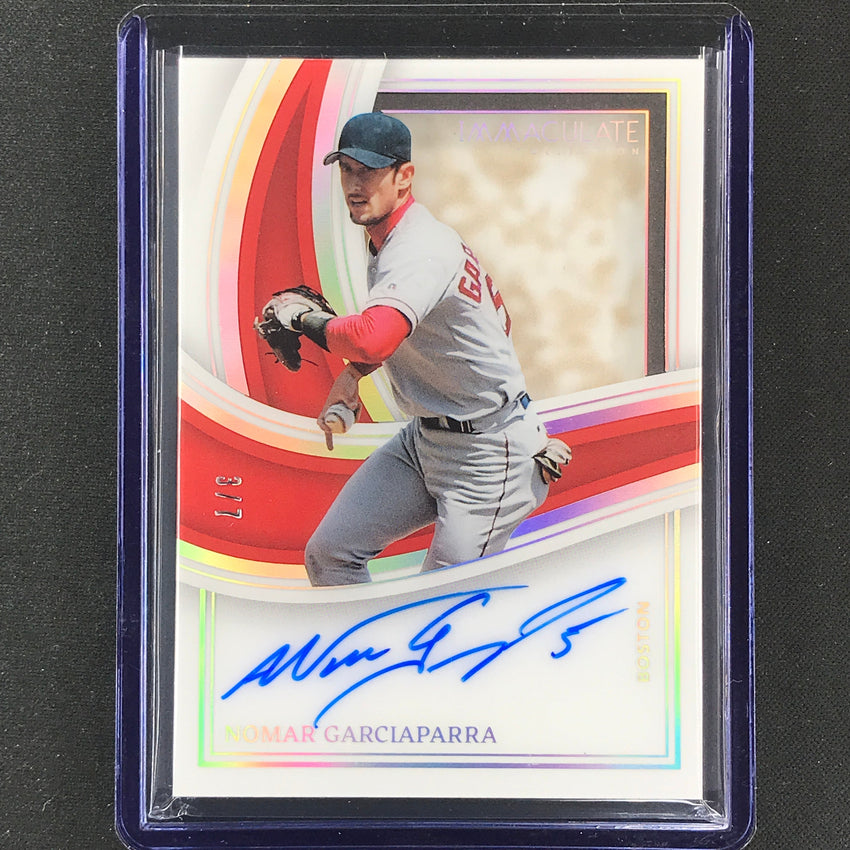 2023 Immaculate Mlb Nomar Garciaparra Shadowbox Signatures Auto Holo Silver 3/7
