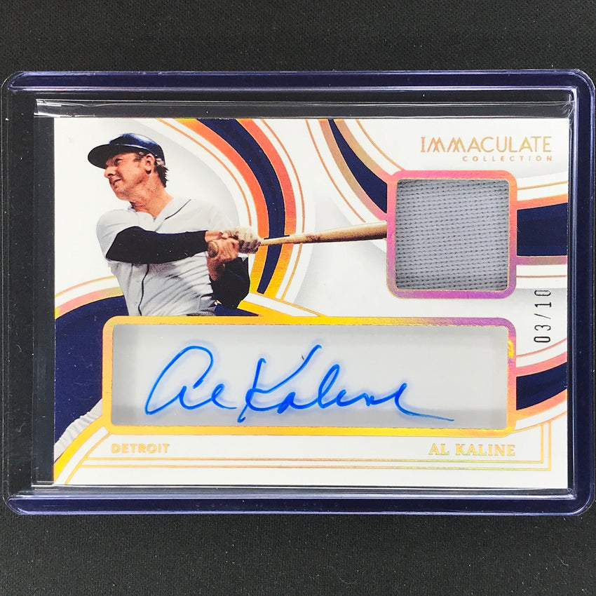 2023 Immaculate Mlb Al Kaline Clear Signature Material Relic Auto Holo Gold 3/10