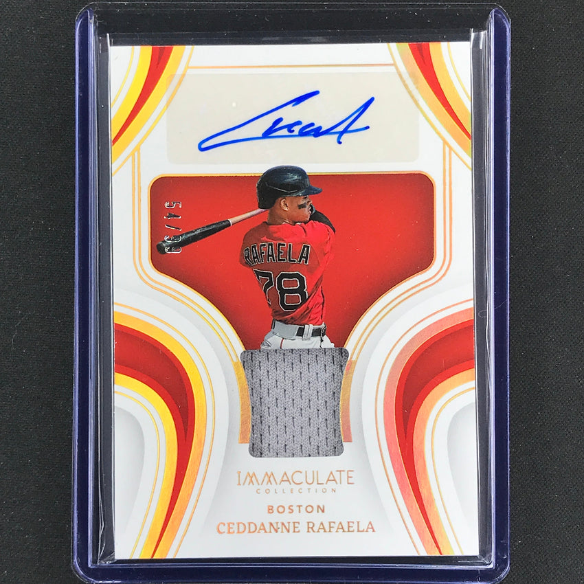 2023 Immaculate Mlb Ceddanne Rafaela Materials Signatures Relic Auto 54/99