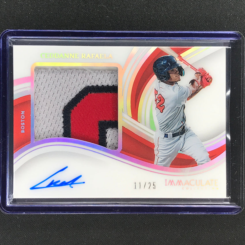2023 Immaculate Mlb Ceddanne Rafaela Premium Patch Relic Auto Holo Silver 11/25