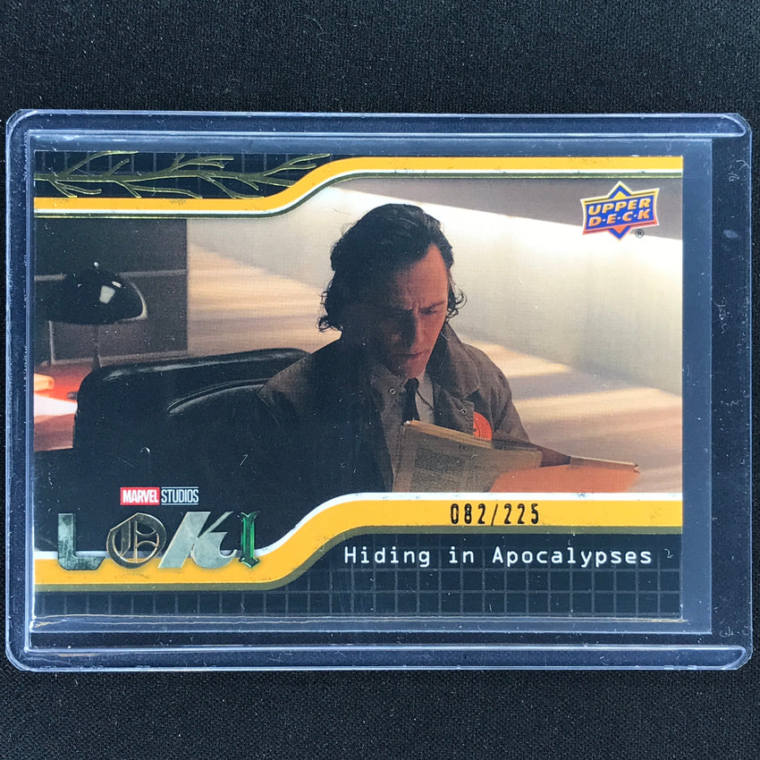2023 Loki Season 1 HIDING IN APOCALYPSES Base Yellow /225 #18