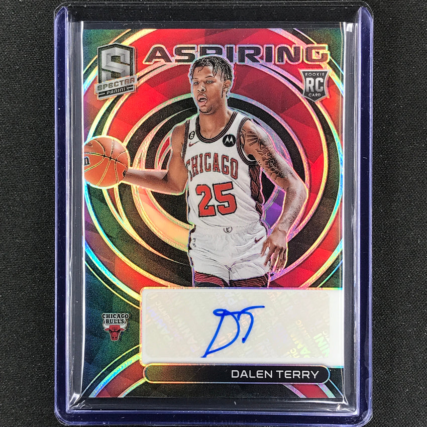 2022-23 Spectra Dalen Terry Aspiring Rookie Auto Base 46/99