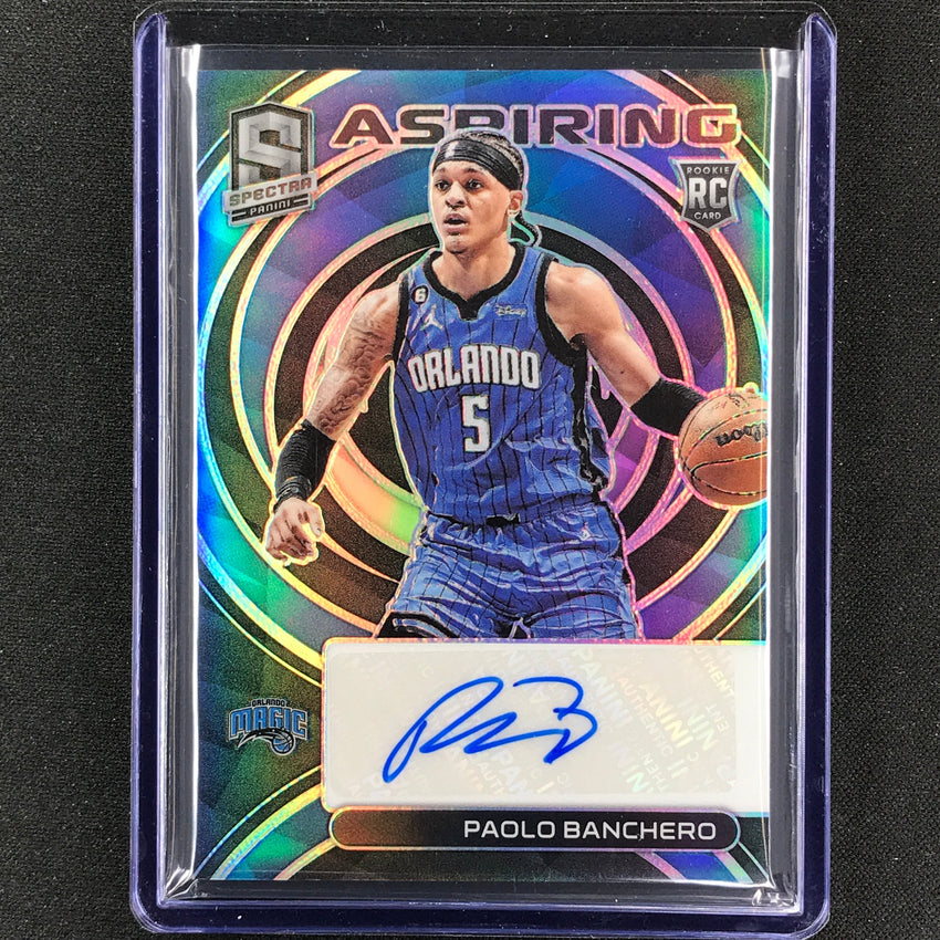 2022-23 Spectra Paolo Banchero Aspiring Rookie Auto Base 88/99