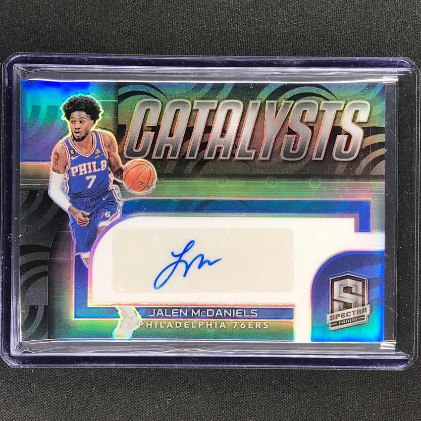 2022-23 Spectra Jalen Mcdaniels Catalysts Signatures Auto Base 66/99