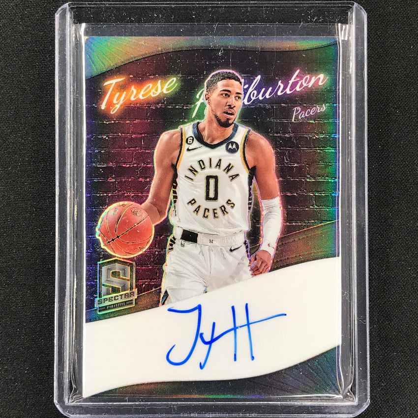 2022-23 Spectra Tyrese Haliburton Colorgraphs Auto Base 95/99