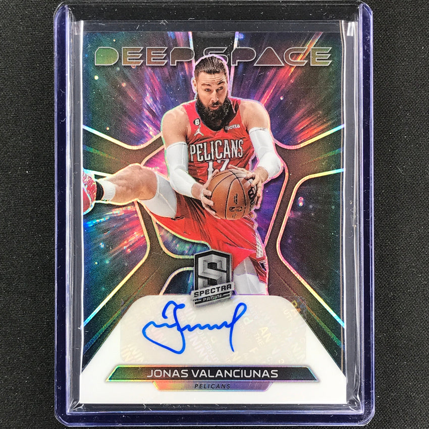 2022-23 Spectra Jonas Valanciunas Deep Space Signatures Auto Base 60/99