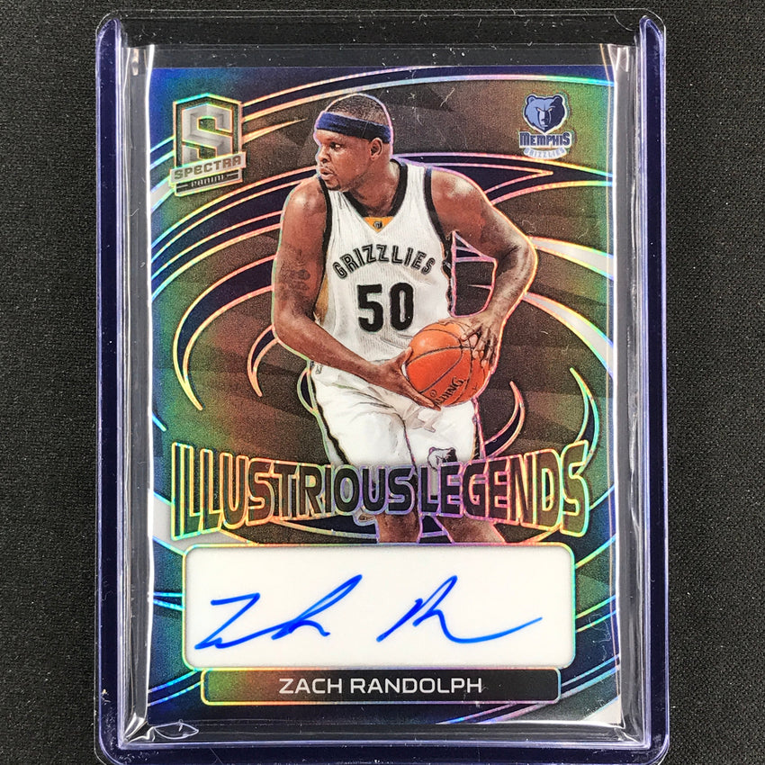 2022-23 Spectra Zach Randolph Illustrious Legends Signatures Auto Base 67/99