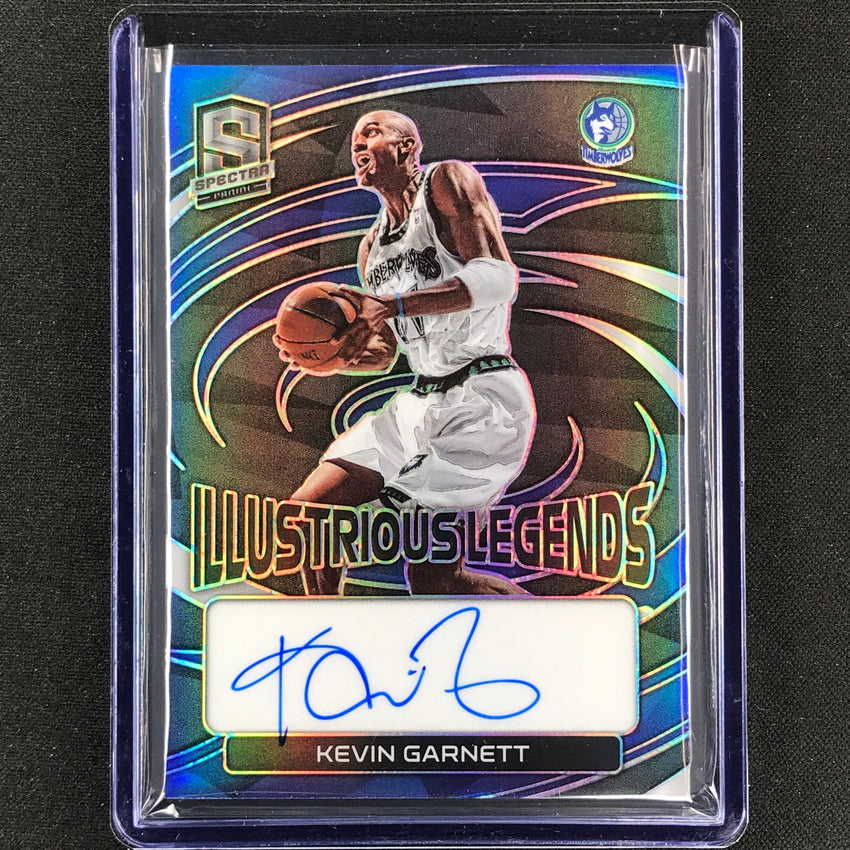 2022-23 Spectra Kevin Garnett Illustrious Legends Signatures Auto Base 47/75