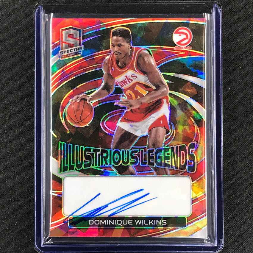 2022-23 Spectra Dominique Wilkins Illustrious Legends Signature Auto Astral 9/49