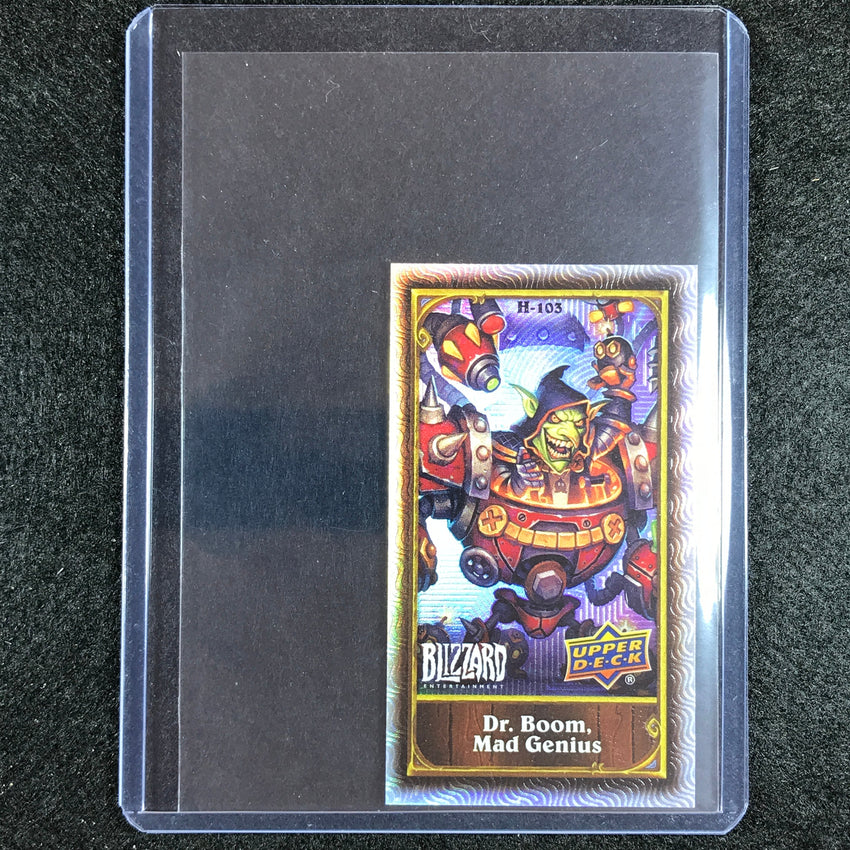 2023 Upper Deck Blizzard Legacy Dr Boom Mad Genius Hearthstone Mini Classic No 103