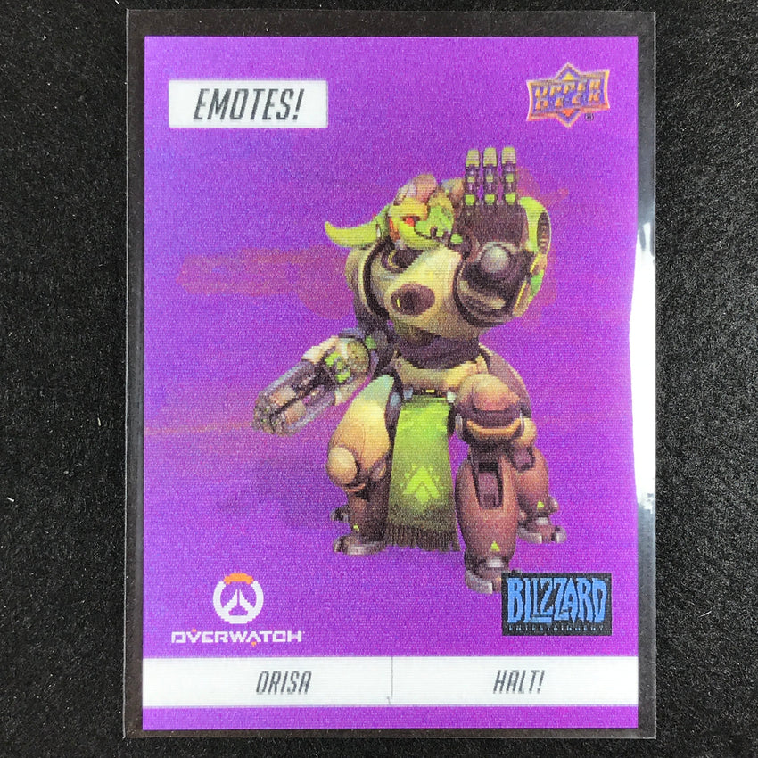 2023 Upper Deck Blizzard Legacy Orisa - Halt Emotes Epic No 17