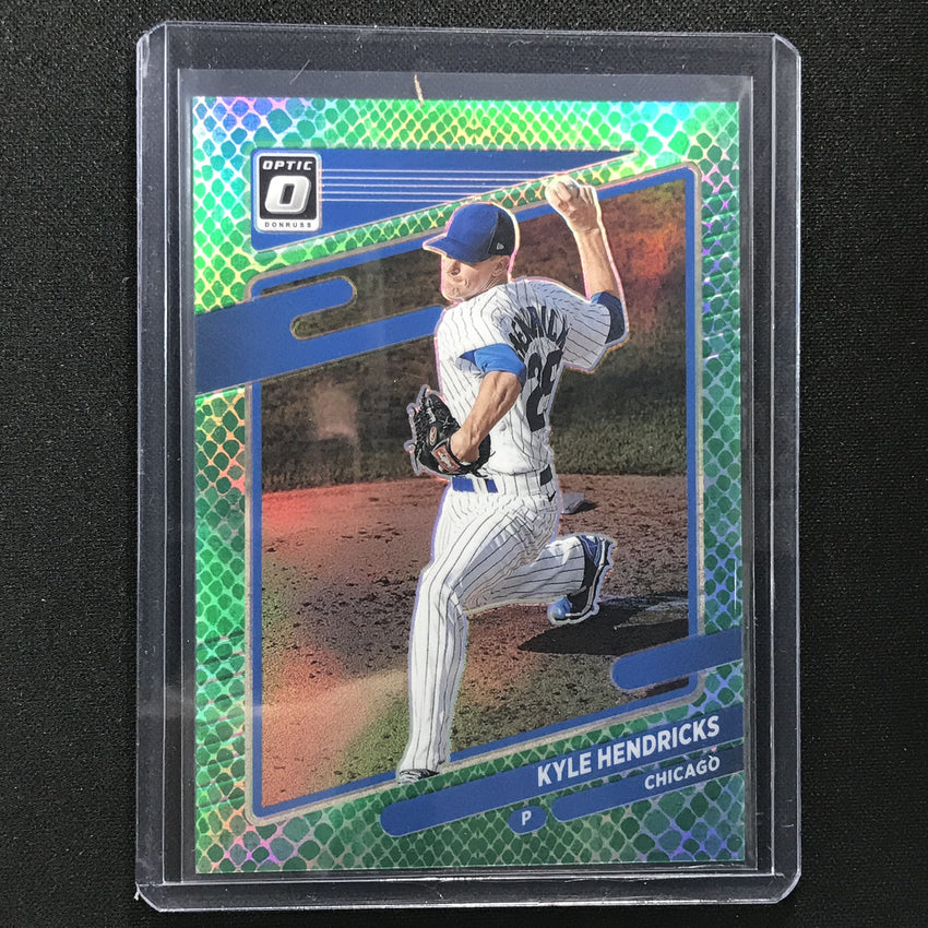 2021 Donruss Optic Kyle Hendricks Choice Green Dragon 37/88