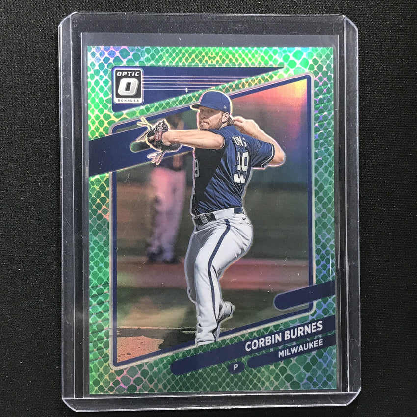 2021 Donruss Optic Corbin Burnes Choice Green Dragon 83/88
