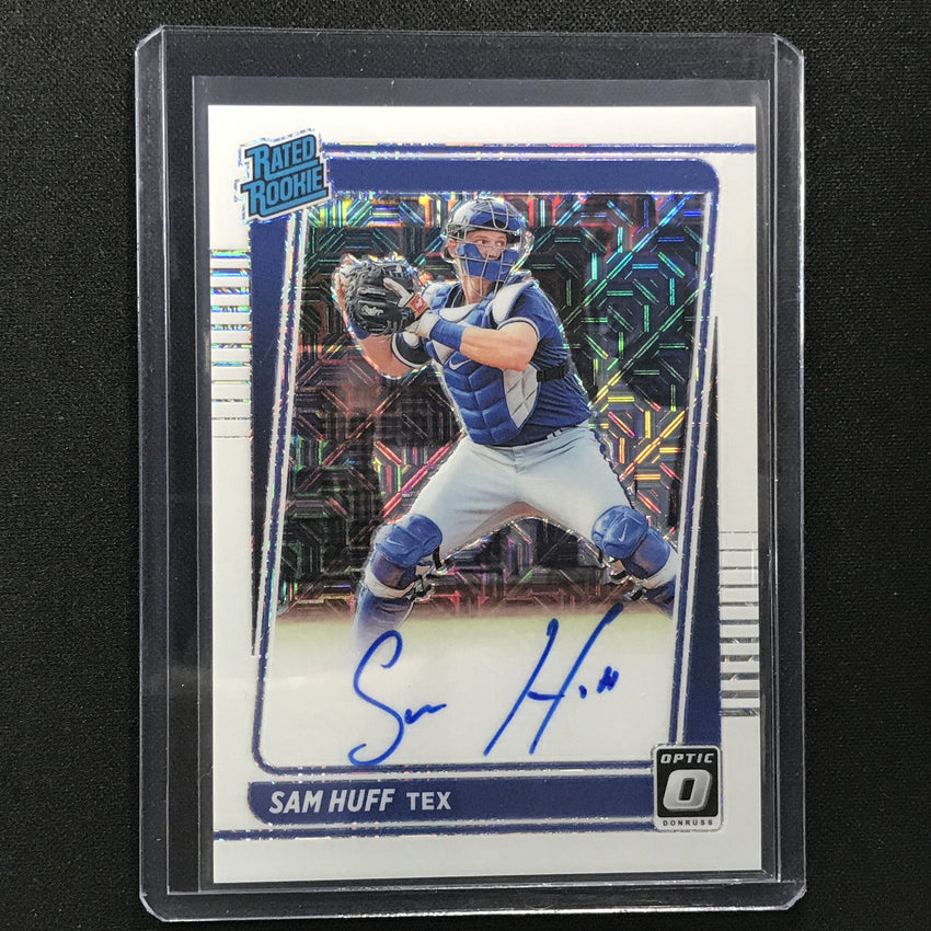 2021 Donruss Optic Sam Huff Rated Rookie Auto Choice White Mojo 57/99