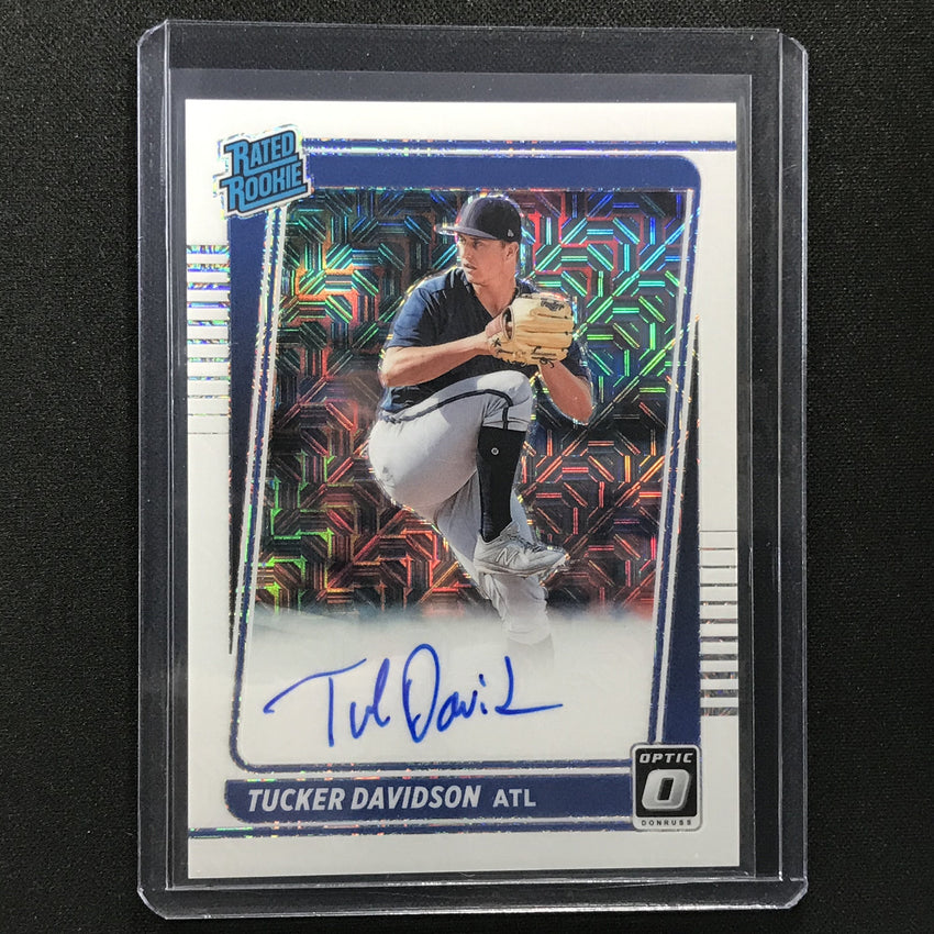 2021 Donruss Optic Tucker Davidson Rated Rookie Auto Choice White Mojo 49/99