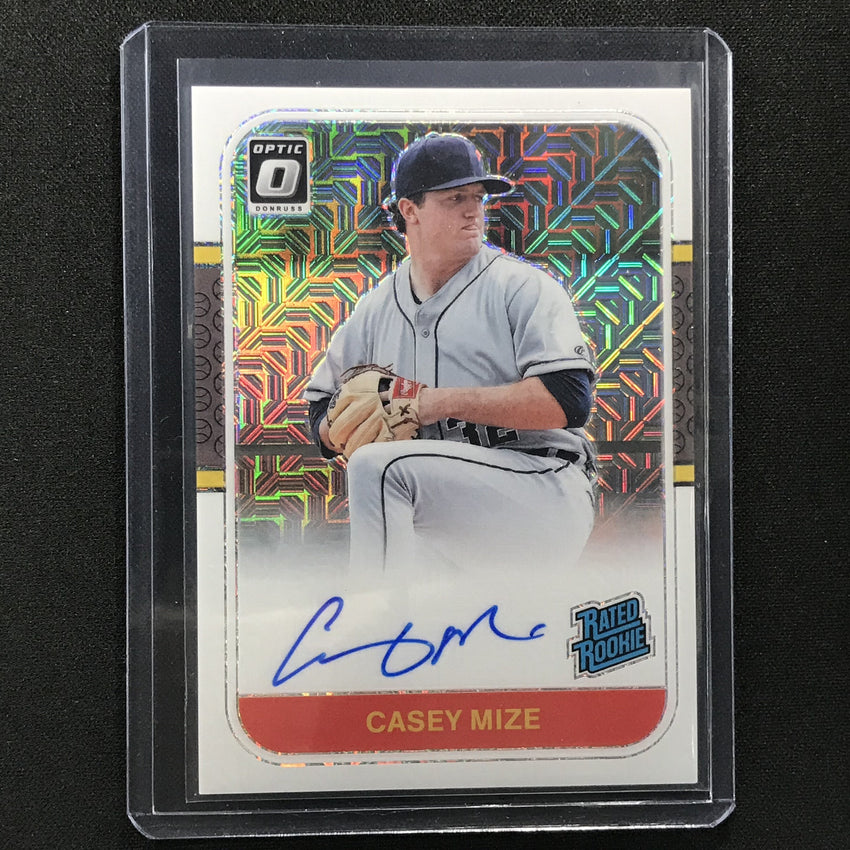 2021 Donruss Optic Casey Mize Retro 1987 Rated Rookie Auto White Mojo 89/99
