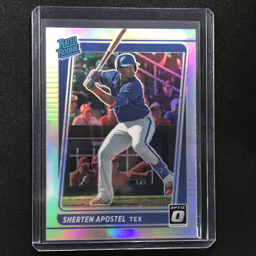 2021 Donruss Optic SHERTEN APOSTEL Rated Rookie Holo Silver #100