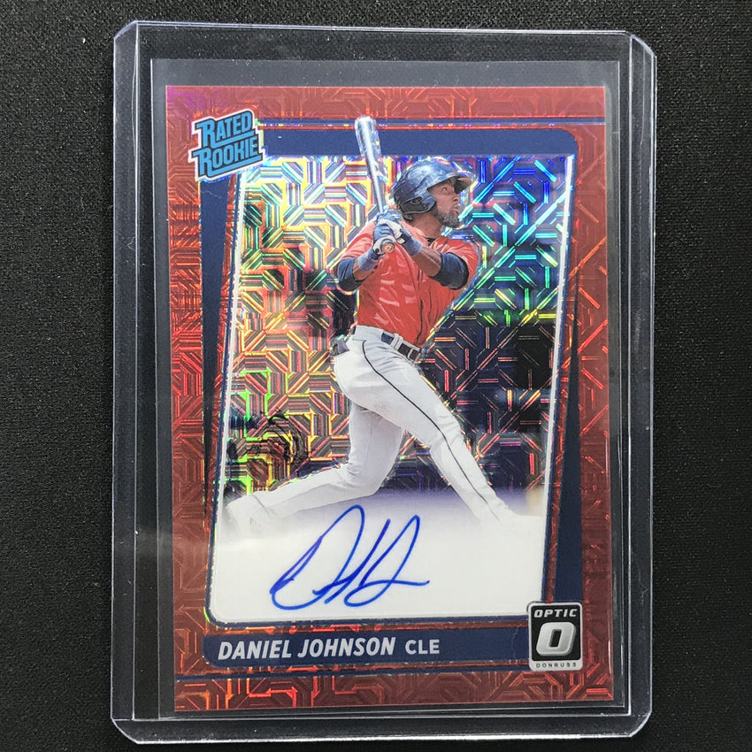 2021 Donruss Optic Daniel Johnson Rated Rookie Auto Choice Red Mojo 54/99