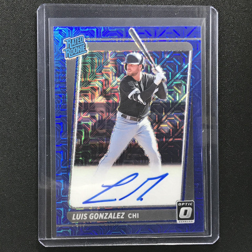 2021 Donruss Optic Luis Gonzalez Rated Rookie Auto Choice Blue Mojo 32/99