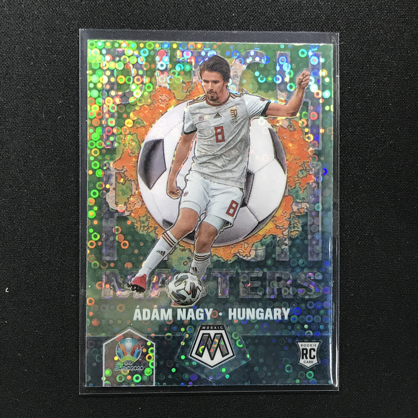2020-21 Mosaic Uefa Euro Adam Nagy Rookie Pitch Masters Silver Circles No 10