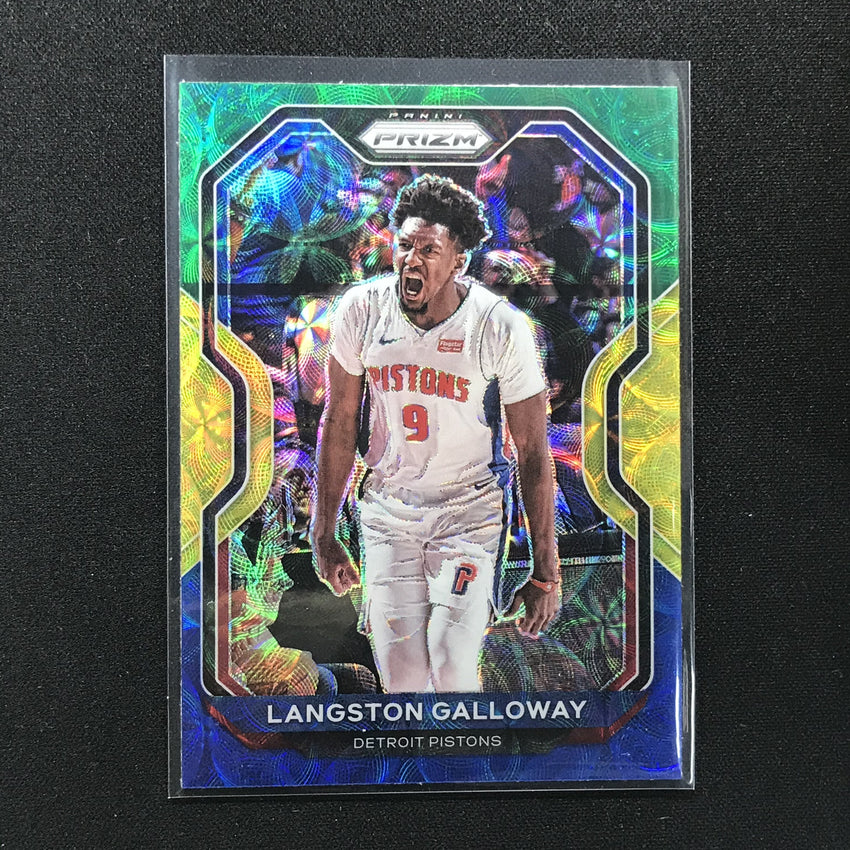 2020-21 Prizm LANGSTON GALLOWAY Base Choice Blue Yellow Green #227