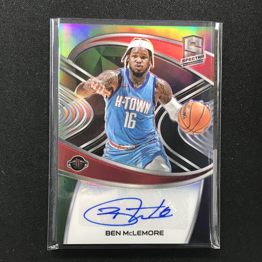 2020-21 Spectra Ben Mclemore Signatures Auto Silver Prizm 95/99