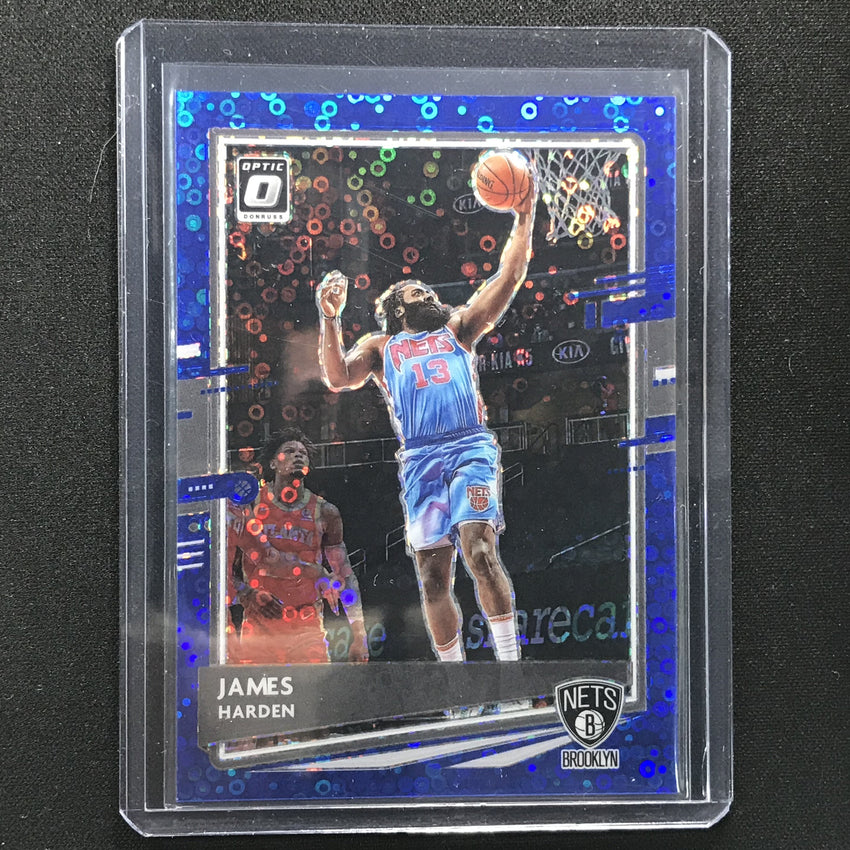 2020-21 Donruss Optic James Harden Fast Break Blue Disco 17/50