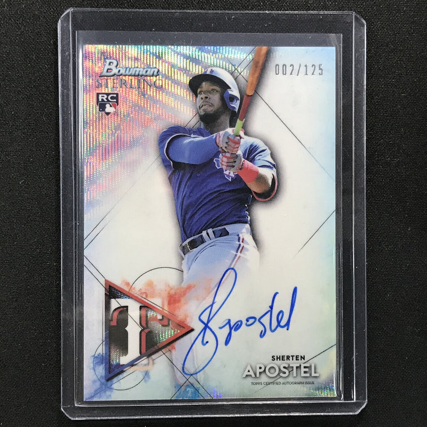 2021 Bowman Sterling Sherten Apostel Rookie Auto Wave 2/125