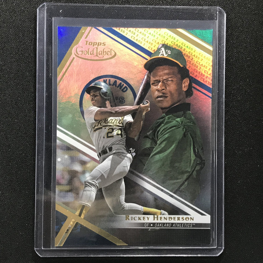 2021 Gold Label Rickey Henderson Class 2 Blue 35/99