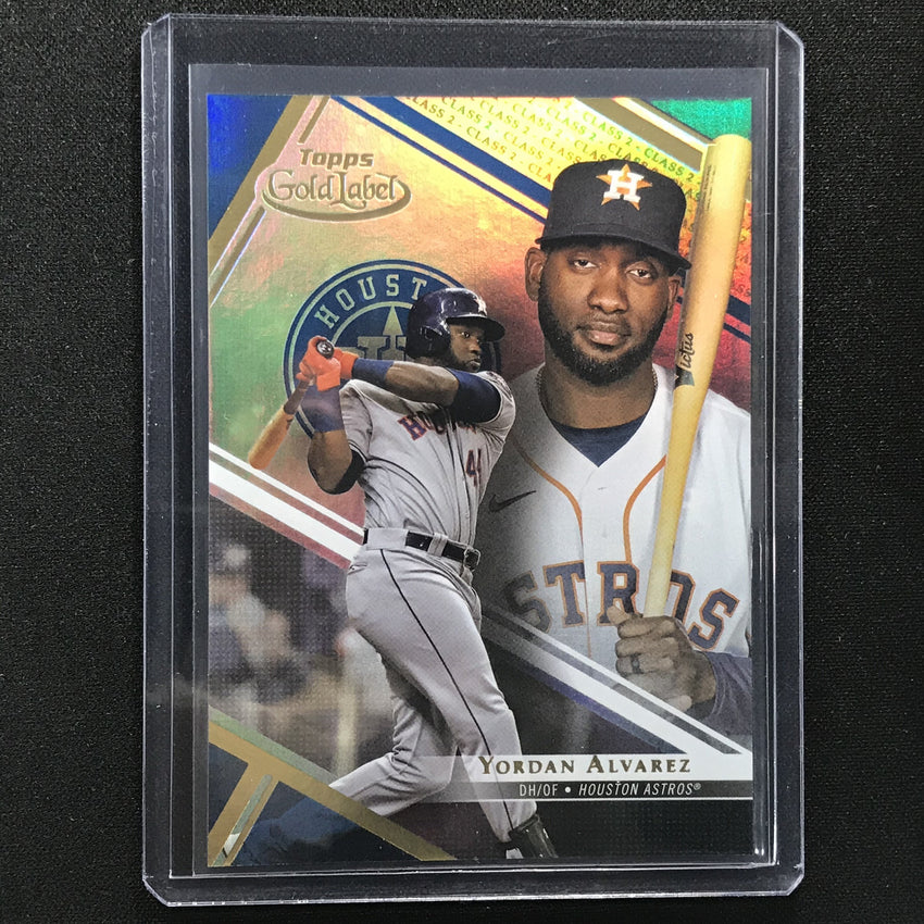 2021 Gold Label Yordan Alvarez Class 2 Blue 18/99