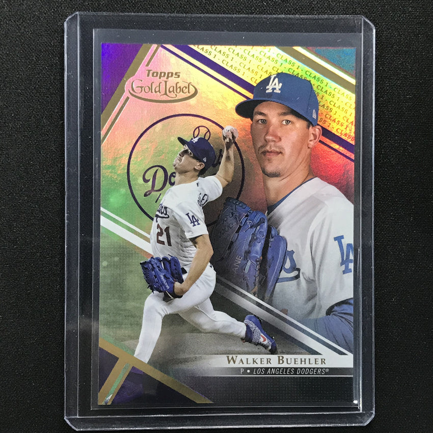 2021 Gold Label Walker Buehler Class 1 Purple 34/99