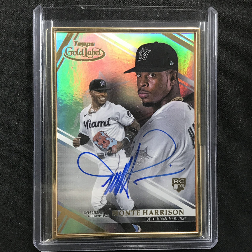2021 Gold Label Monte Harrison Rookie Framed Auto No Mh