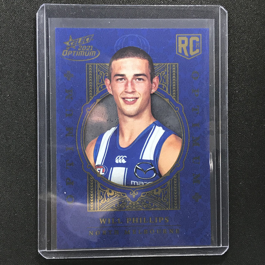 2021 Select Optimum Will Phillips Optimum+ Rookie 306/455