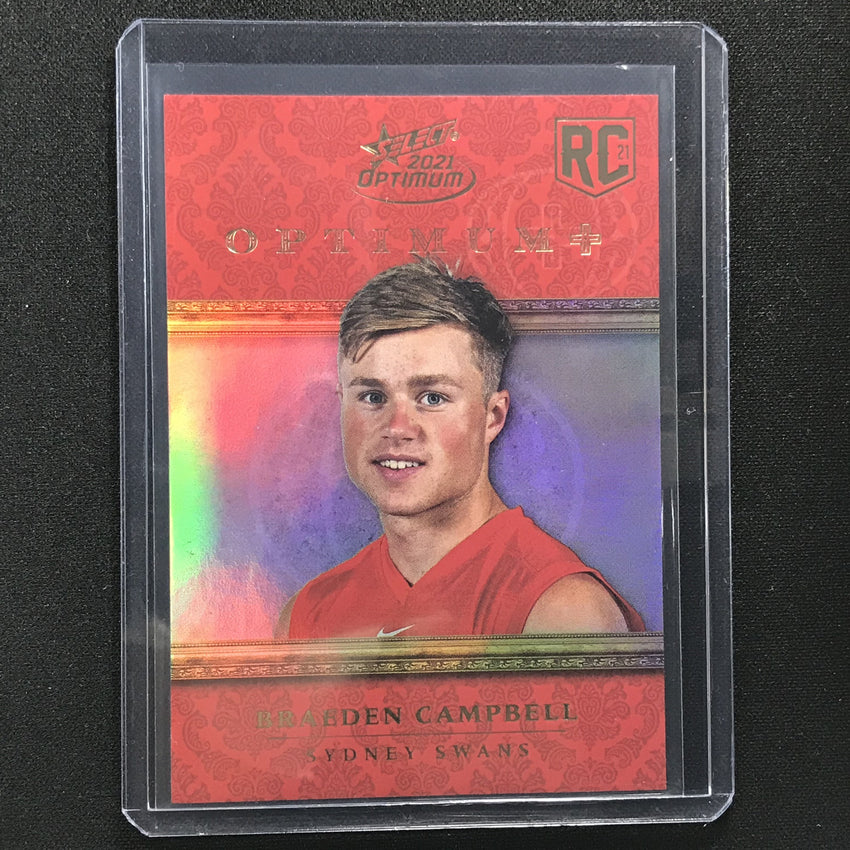 2021 Select Optimum Braeden Campbell Optimum+ Parallel Rookie 71/115