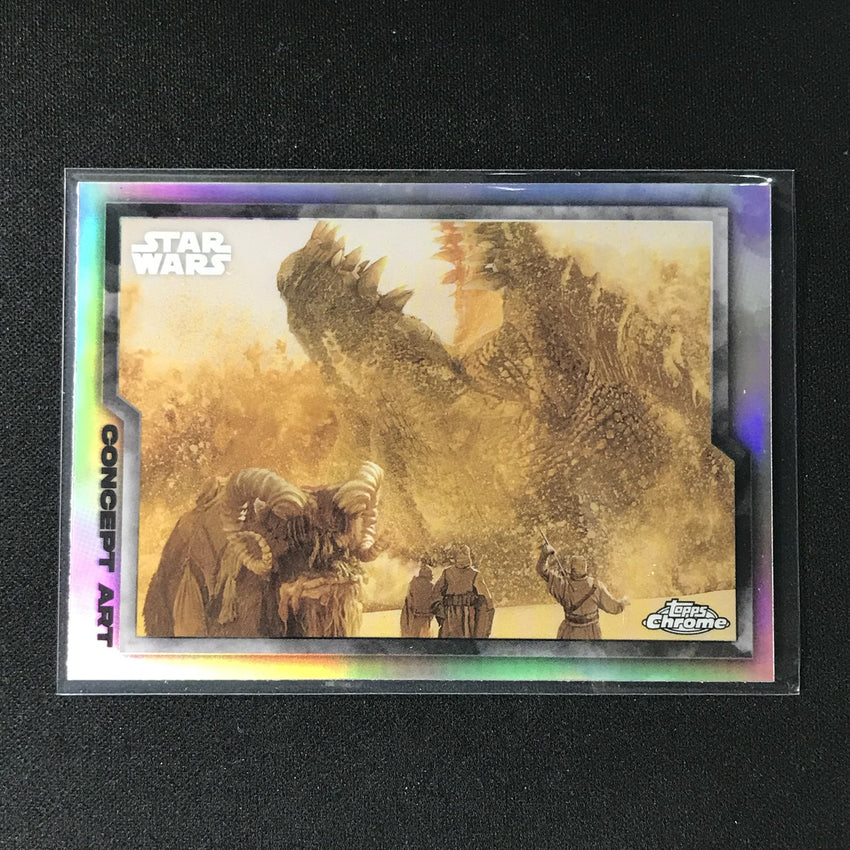 2021 Topps Chrome Star Wars Legacy S2 E1 Mandalorian Concept Art No 6